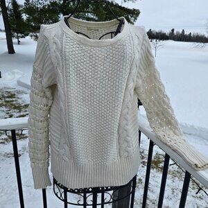Maurices 3/$33 Winter White Sweater, size L, EUC
